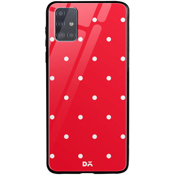 

DailyObjects Bubbles Scarlet Glass Case Cover For Samsung Galaxy A51