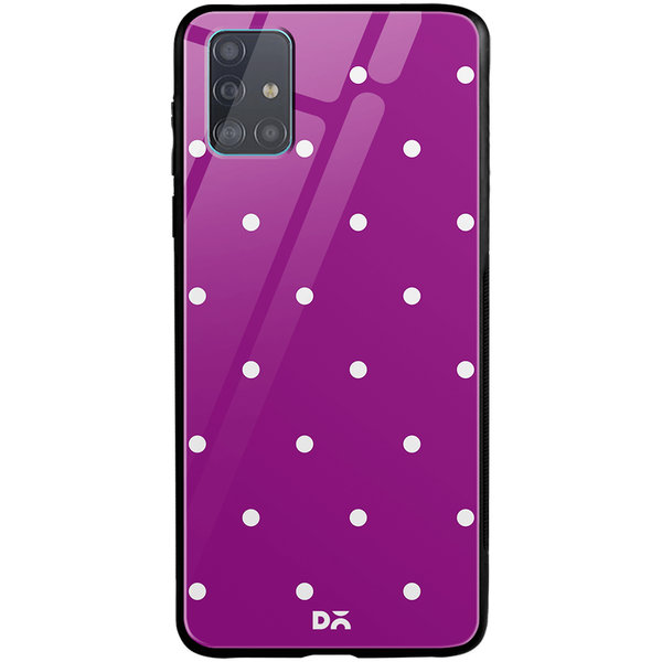 

DailyObjects Bubbles Violet Glass Case Cover For Samsung Galaxy A51