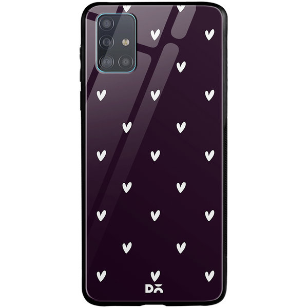 

DailyObjects Bundle Heart Plum Glass Case Cover For Samsung Galaxy A51