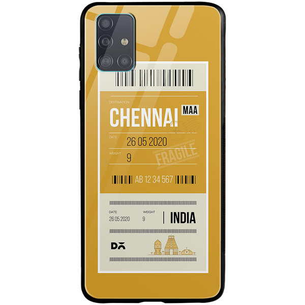 

DailyObjects Chennai City Tag Glass Case Cover For Samsung Galaxy A51