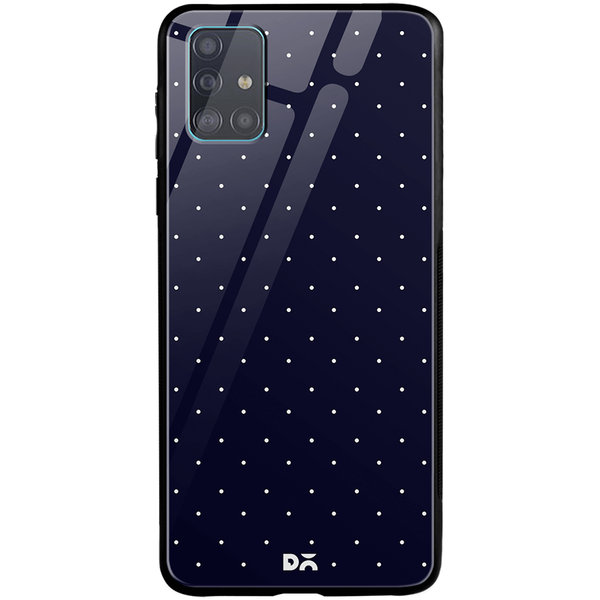 

DailyObjects Constellation Dots Navy Glass Case Cover For Samsung Galaxy A51