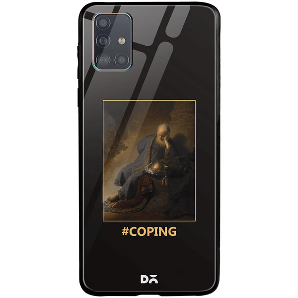 

DailyObjects Coping Glass Case Cover For Samsung Galaxy A51