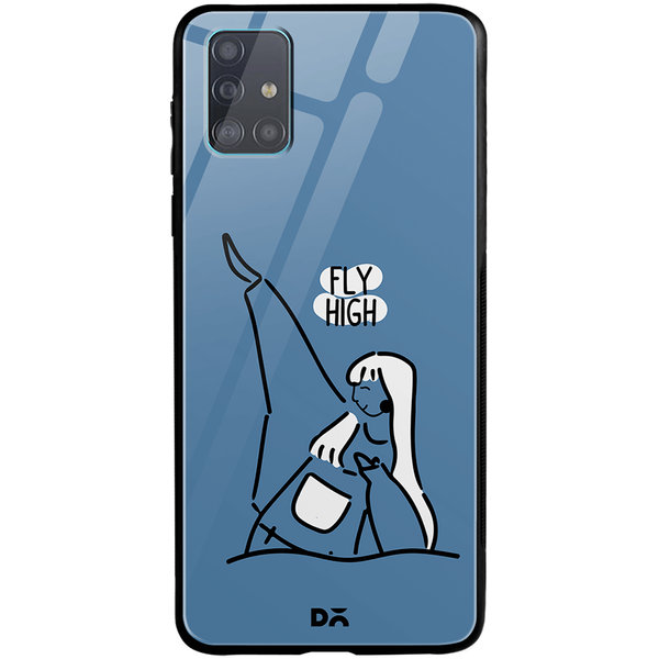 

DailyObjects Flying High Glass Case Cover For Samsung Galaxy A51