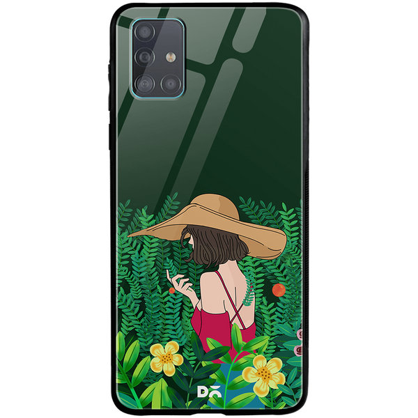 

DailyObjects Forest Girl Glass Case Cover For Samsung Galaxy A51