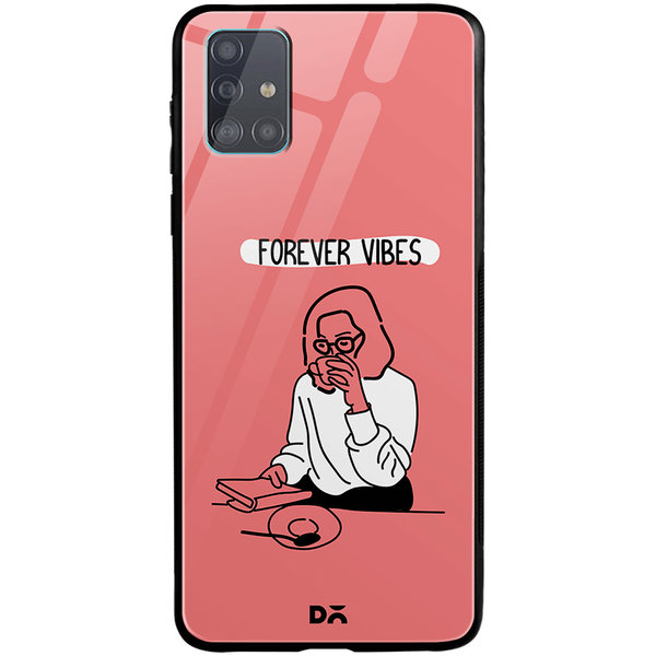 

DailyObjects Forever Vibes Glass Case Cover For Samsung Galaxy A51