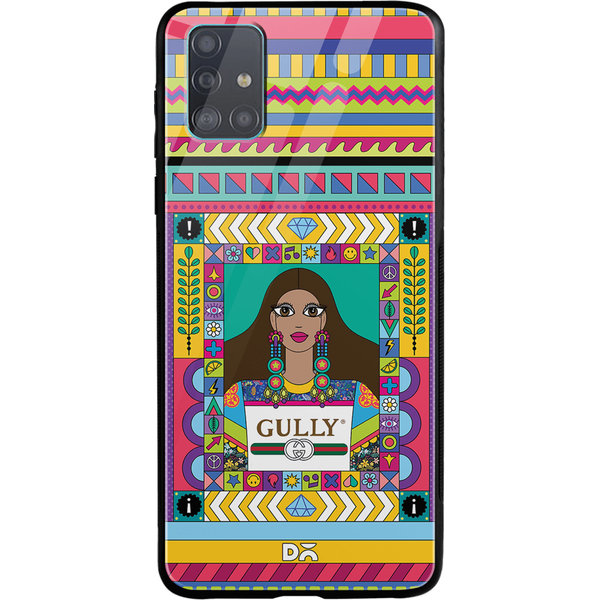 

DailyObjects Gully Gal Glass Case Cover For Samsung Galaxy A51