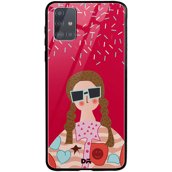 

DailyObjects Hipster Glass Case Cover For Samsung Galaxy A51