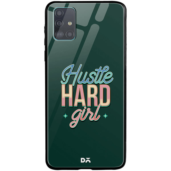 

DailyObjects Hustle Glass Case Cover For Samsung Galaxy A51