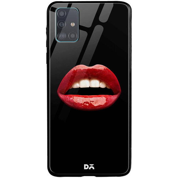 

DailyObjects La Bouche Red Glass Case Cover For Samsung Galaxy A51