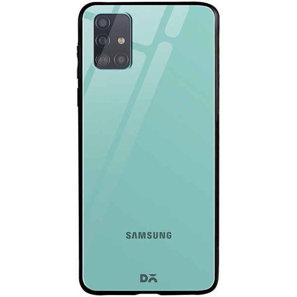 

DailyObjects Light Turquoise Glass Case Cover For Samsung Galaxy A51