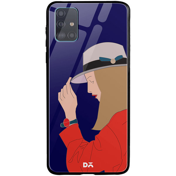 

DailyObjects Mademoiselle Glass Case Cover For Samsung Galaxy A51