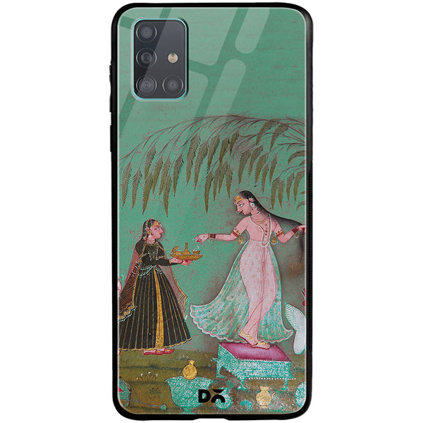 

DailyObjects Maids with Offerings Glass Case Cover For Samsung Galaxy A51