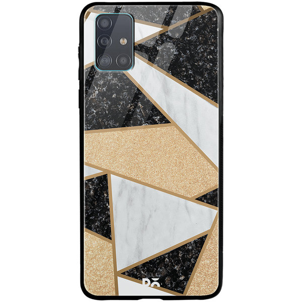 

DailyObjects Marble Quatret Glass Case Cover For Samsung Galaxy A51