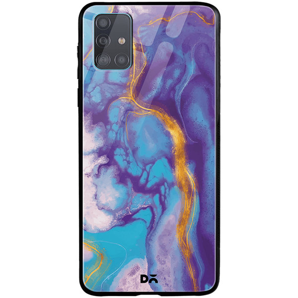 

DailyObjects Marble Thunder Glass Case Cover For Samsung Galaxy A51