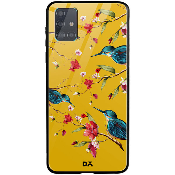 

DailyObjects Melody Birds Glass Case Cover For Samsung Galaxy A51