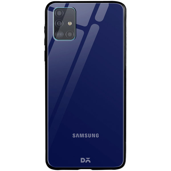

DailyObjects Navy Blue Glass Case Cover For Samsung Galaxy A51