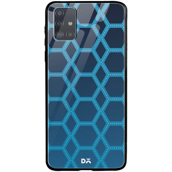 

DailyObjects Nebula Honeycomb Glass Case Cover For Samsung Galaxy A51