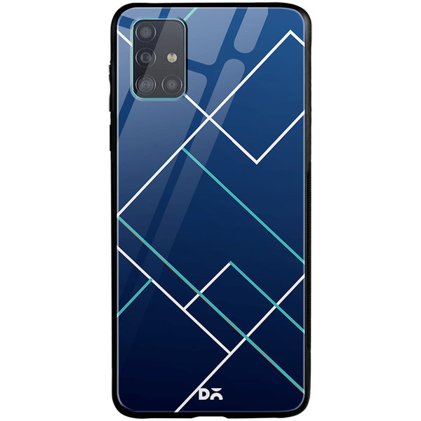 

DailyObjects Nightfall Tach Lines Glass Case Cover For Samsung Galaxy A51