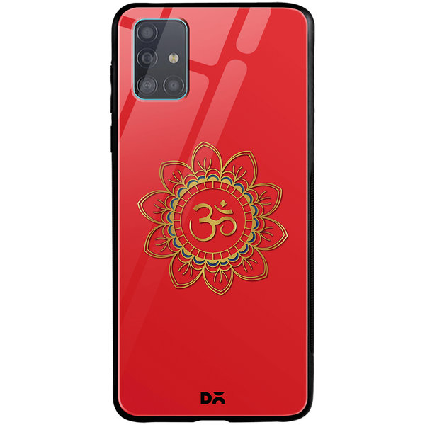 

DailyObjects OM Red Glass Case Cover For Samsung Galaxy A51
