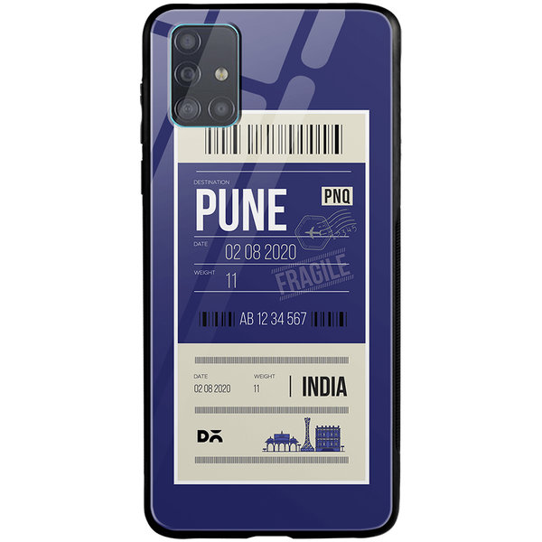 

DailyObjects Pune City Tag Glass Case Cover For Samsung Galaxy A51