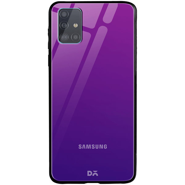 

DailyObjects Purple Bloom Gradient Glass Case Cover For Samsung Galaxy A51