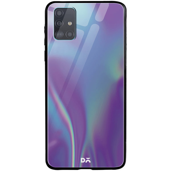 

DailyObjects Purple Holo Satin Glass Case Cover For Samsung Galaxy A51