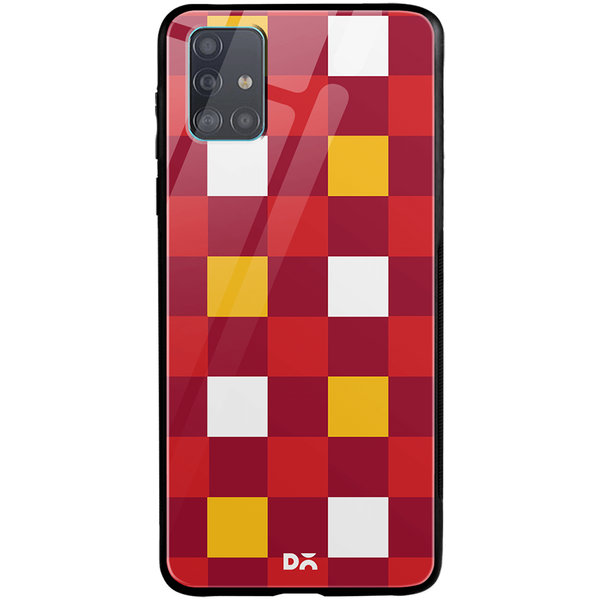 

DailyObjects Quartet Checks 2 Glass Case Cover For Samsung Galaxy A51