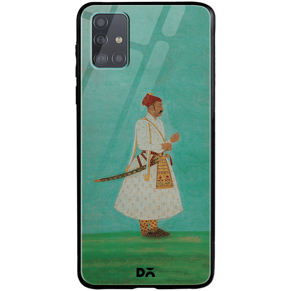 

DailyObjects Rajput Warrior Full Glass Case Cover For Samsung Galaxy A51