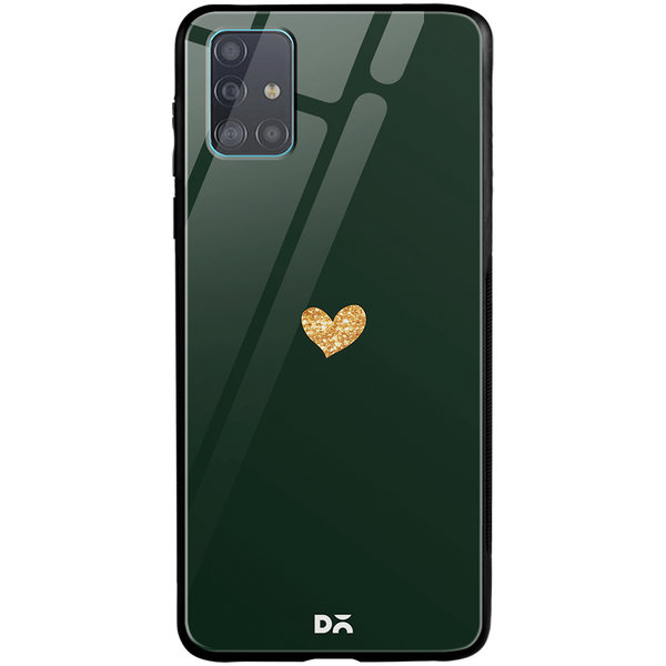 

DailyObjects Sparkle Heart Bottle Green Glass Case Cover For Samsung Galaxy A51