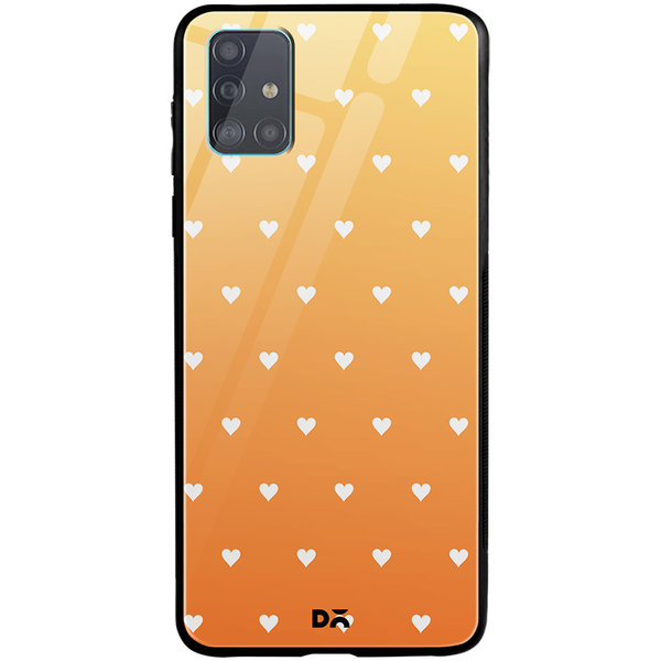 

DailyObjects Summer Hearts Glass Case Cover For Samsung Galaxy A51