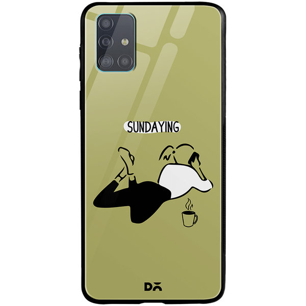 

DailyObjects Sundaying Glass Case Cover For Samsung Galaxy A51