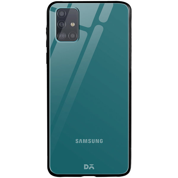 

DailyObjects Teal Blue Glass Case Cover For Samsung Galaxy A51