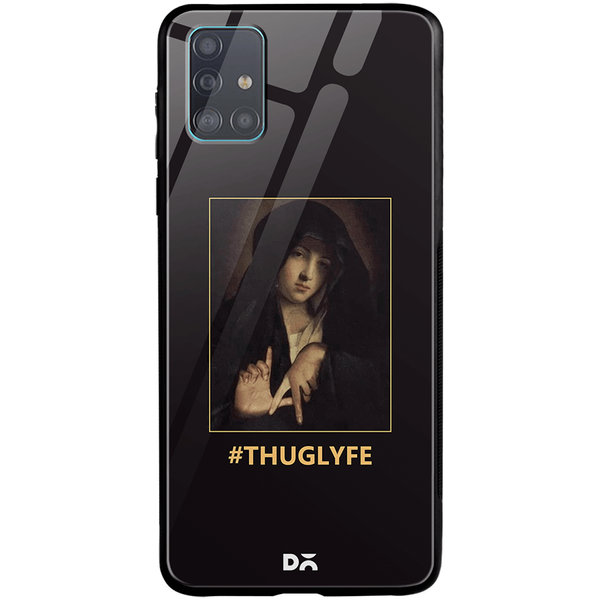 

DailyObjects Thug Lyfe Glass Case Cover For Samsung Galaxy A51