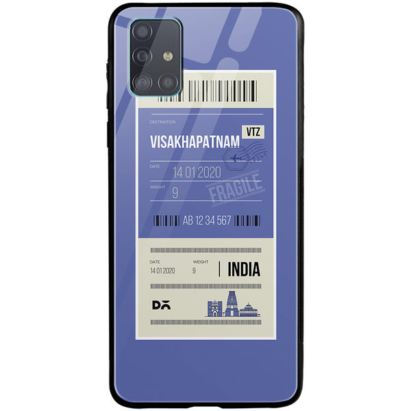

DailyObjects Visakhapatnam City Tag Glass Case Cover For Samsung Galaxy A51