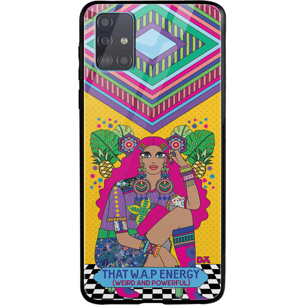 

DailyObjects Weird & Powerful Glass Case Cover For Samsung Galaxy A51