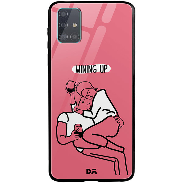 

DailyObjects Wining Up Glass Case Cover For Samsung Galaxy A51