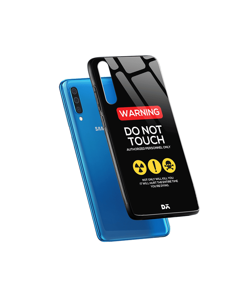 DailyObjects Do Not Touch Glass Case Cover For Samsung Galaxy A70 Galaxy A70 Covers Cases Online in India
