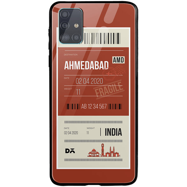 

DailyObjects Ahmedabad City Tag Glass Case Cover For Samsung Galaxy A71