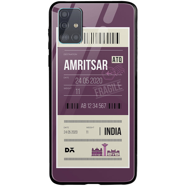 

DailyObjects Amritsar City Tag Glass Case Cover For Samsung Galaxy A71