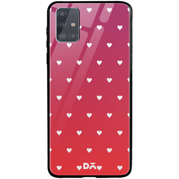 

DailyObjects Berry Hearts Glass Case Cover For Samsung Galaxy A71