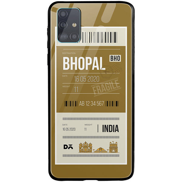 

DailyObjects Bhopal City Tag Glass Case Cover For Samsung Galaxy A71