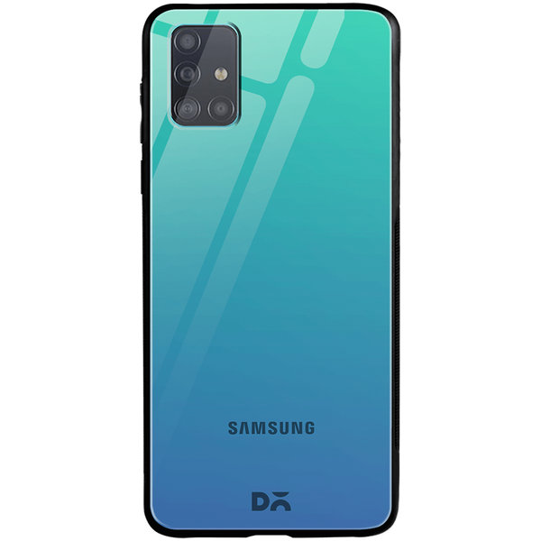 

DailyObjects Blue Ocean Gradient Glass Case Cover For Samsung Galaxy A71