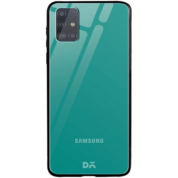 

DailyObjects Bright Teal Glass Case Cover For Samsung Galaxy A71
