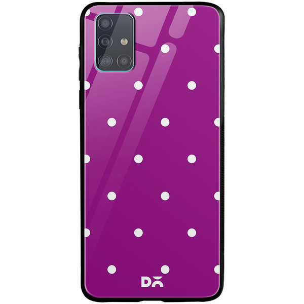 

DailyObjects Bubbles Violet Glass Case Cover For Samsung Galaxy A71