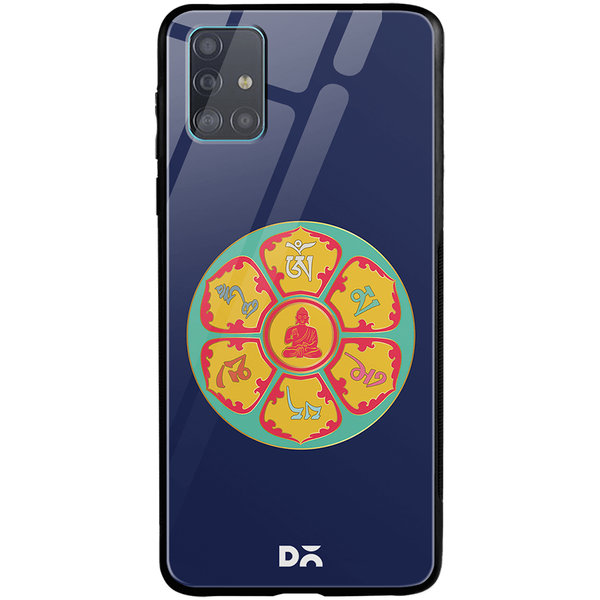

DailyObjects Buddha Dharma Wheel Glass Case Cover For Samsung Galaxy A71
