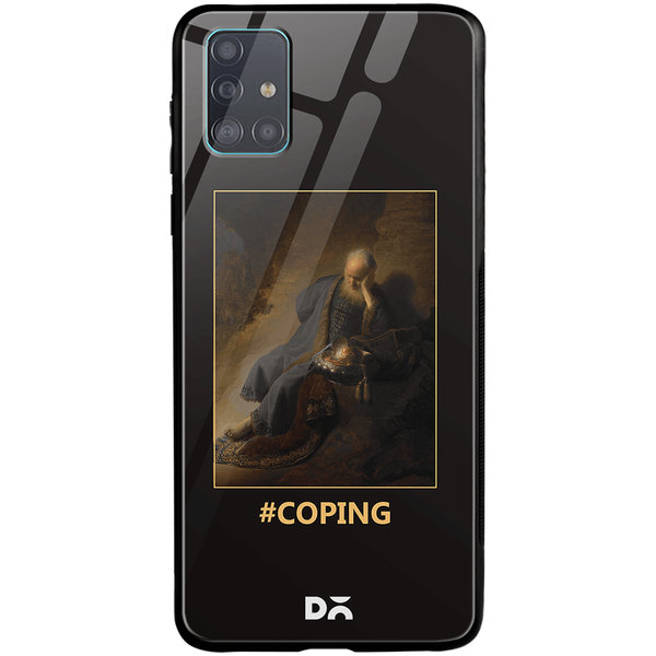 

DailyObjects Coping Glass Case Cover For Samsung Galaxy A71