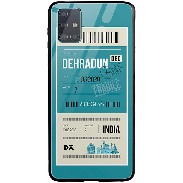 

DailyObjects Dehradun City Tag Glass Case Cover For Samsung Galaxy A71