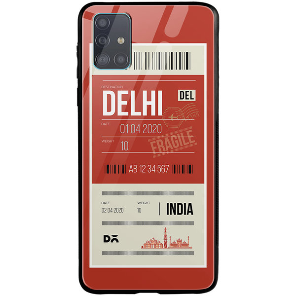 

DailyObjects Delhi City Tag Glass Case Cover For Samsung Galaxy A71