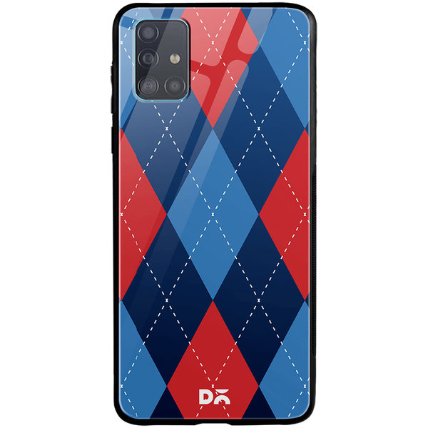 

DailyObjects Dual Diamond Nightfall Glass Case Cover For Samsung Galaxy A71