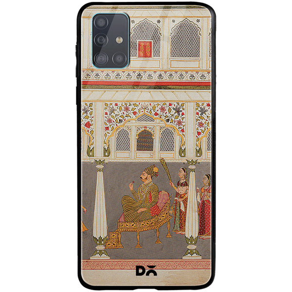 DailyObjects Durbar Glass Case Cover For Samsung Galaxy A71